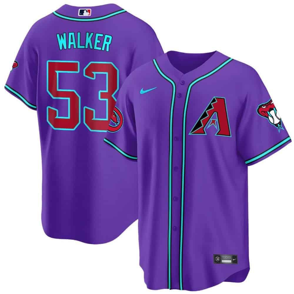 Men Arizona Diamondback #53 Walker Purple 2024 Nike Cool Base MLB Jersey->arizona diamondback->MLB Jersey